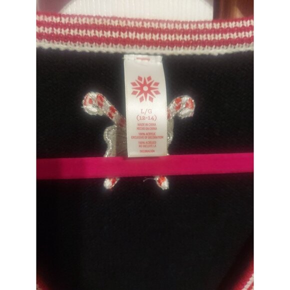 Holiday Time Christmas Vest Size Large Snowman Ugly Christmas Sweater Candy Cane - Picture 7 of 9